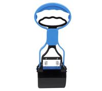Texvora 2 Pcs Pet Pooper Scooper, 11 in / 28 cm Blue Dog Waste Grabber with Wide 3.5 in / 9 cm Jaw, Spring Design, Easy Pick Up Poop Scoop Dogs, Sanitary Pet Poop Scooper Set