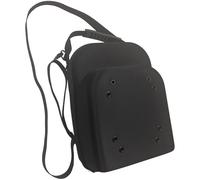 Texvora Baseball Hat Travel Case, 13 in / 33 cm EVA Hard Shell Hat Case, Portable Cap Organizer, Fits Up to 6 Hats, Adjustable Shoulder Strap, Dual Zipper, Black