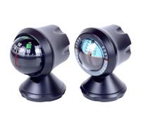 Texvora Car Compass And Inclinometer, 3.1 X 2.4 X 2.2 In Dashboard Navigation Guide, Real-Time Slope Monitoring, Off-Road Aid, Adjustable Navigation Ball