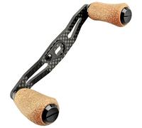 Texvora Carbon Fiber Baitcasting Reel Handle, Cork Knob, 4 Bearings, 106 Mm / 4.2 In, Includes Adapter, 0.31 X 0.2 Bore, Light