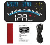 Texvora Digital Gps Speedometer And Hud Display For Cars, Real-Time Speed Alerts, Direction Indicator, Enhanced Safety With A Large Led Screen