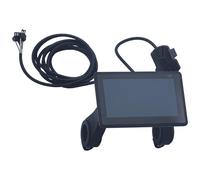 Texvora Ebike LCD Display - 4.6 in Screen with Bright Colors, DC 24-60V Cycling Computer for Electric Bicycles and Mountain Bikes