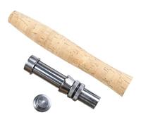 Texvora Fly Fishing Rod Handle Kit With Metal Reel Seat And Cork Grip - 6.7 Inch Diy Accessory For Custom Rod Building And Upgrading,