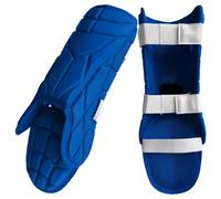 Texvora High-Density Foam, Adjustable Straps, Breathable Lining, Adult Protective Gear, Baseball Shin Guard, Blue Baseball Leg Guard