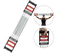 Texvora Home Chest Expander With Grip Strengthener, 2-In-1 Arm Power Bar, 5 Spring Adjustable Puller For Men And Women, Portable Muscle Trainer