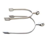 Texvora Long-lasting 2 Pcs Spurs Set, Stainless Steel, Ball-Ended for Cowboy Boots, English Equestrian Equipment Rider, Men and Women Ideal