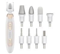 Texvora Nail Drill Kit, Cordless Electric E-File W/ 8 Bits for Thick Nails, Rechargeable, Portable, Manicure Pedicure Set for Home & Travel