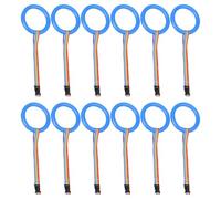 Texvora Safety Walking Rope For Youngsters With 12 Loops, Preschool Rope, Detachable Loops, Rainbow Color, Round Handle, 9.4 X 5.9 X 5.9 In