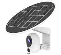 Texvora Solar-Powered Wireless Security Camera, 3MP HD, 360° Panoramic View, No WiFi Required, Waterproof for Outdoor Use, 4G Compatible, Smart PIR Motion Detection