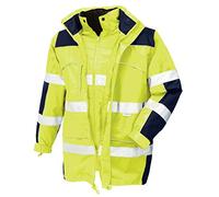 teXXor 4114-XL "Toronto" High Visibility Parka, Yellow/Navy Blue, X-Large