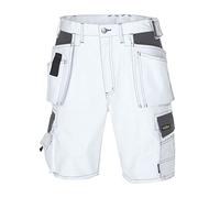 teXXor 4344-64 "Bermuda" Work Shorts, White/Grey, Size 64