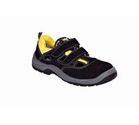 teXXor 6115-39 Safety sandals "Romans" S1, Size 5.5, Black/Grey/Yellow