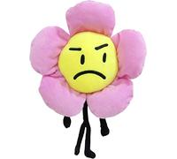 TEXXY Battle for Dream Island Plush Toy, Bfdi Stuffed Doll Leafy/Firey/Flower/Bubble/Teardrop/Pen/Evil Leaf Stuffed Toys for Fans (Flower 20 * 20 * 7cm)