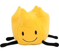 TEXXY Battle for Dream Island Plush Toy, Bfdi Stuffed Doll Leafy/Firey/Flower/Bubble/Teardrop/Pen/Evil Leaf Stuffed Toys for Fans (Firey 13 * 13 * 13cm)