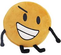 TEXXY Battle for Dream Island Plush Toy, Bfdi Stuffed Doll Leafy/Firey/Flower/Bubble/Teardrop/Pen/Evil Leaf Stuffed Toys for Fans (Gold 17 * 17cm)