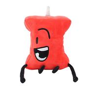 TEXXY Battle for Dream Island Plush Toy, Bfdi Stuffed Doll Leafy/Firey/Flower/Bubble/Teardrop/Pen/Evil Leaf Stuffed Toys for Fans (Pushpin 20 * 14cm)