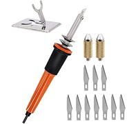 TEXXY Electric Hot Knife Tool, Heat Cutter Kit with 10 Blades Accessories, Multipurpose Stencil Cutter for Cutting Carving Soft Thin Styrofoam Foam Cloth