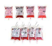 teyiwei Halloween Blood Bags Vampire Diaries,Reclosable Blood Bags Pack of 20,Blood Transfusion Drinking Bags for Halloween Vampire Zombie Party Favors