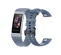 teyiwei Rock Cyan Soft Silicone Wrist Strap Compatible for Band 3 Pro Replacement Watch Band Bracelet Compatible with Band 4 Pro