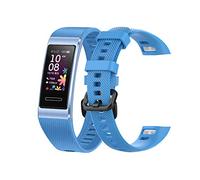 teyiwei Sky-blue Silicone Wrist Strap Compatible for Band 3 Pro Replacement Watch Band Bracelet Compatible with Band 4 Pro