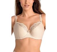 Teyli Bras for Women Comfortable - Womens Bras with Wire - Semi-Padded Bra Lace Trim - Bra Perfect for Everyday Wear - Supportive, Ideal for All-Day Comfort and a Smooth Fit Beige 32HH