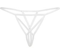 Teyli Crotchless Underwear for Women - Crotchless Knickers - Thong for Women - Comfortable and Elegant Design - Soft and Breathable Fabric White 14/16