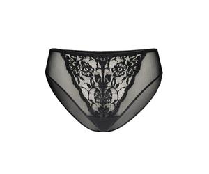 Teyli Transparente Panties for Women - Knickers for Women - Mesh with Lace Knickers Offering Comfort, Style, and an Elegant Design to Enhance your Curves and Confidence Black