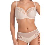 Teyli Underwired Bras - Bras for Women with Adjustable Straps - Women's Bra with Lace Detail - Soft Bra Comfortable for Everyday Use Beige 42H
