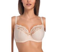 Teyli Underwired Bras - Bras for Women with Adjustable Straps - Women's Bra with Lace Detail - Soft Bra Comfortable for Everyday Use Beige