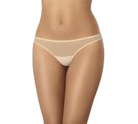 Teyli Women’s Low Waisted Mesh Knickers Sheer - Transparent Briefs Soft Breathable Full Coverage - Ladies Underwear for Everyday Wear Beige 8