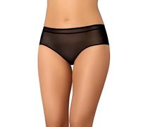 Teyli Women’s Mesh Knickers - Sheer Transparent Briefs - Soft Breathable Ladies Underwear - Comfortable Stretch Panties for Everyday Wear Black 10