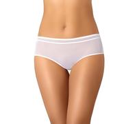 Teyli Women’s Mesh Knickers - Sheer Transparent Briefs - Soft Breathable Ladies Underwear - Comfortable Stretch Panties for Everyday Wear White 16