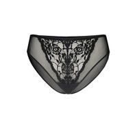 Teyli Women’s Mesh Knickers with Lace Trim - High Waisted Sheer Briefs - Soft Breathable Ladies Underwear - Comfortable Everyday Panties Black 20