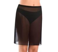 Teyli Women’s Short Petticoat Underskirt - Knee Length Mesh Slip Skirt - Lightweight Breathable Under Skirt for Dresses & Skirts - Comfortable Anti Static Underskirt Black 10