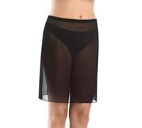 Teyli Women’s Short Petticoat Underskirt - Knee Length Mesh Slip Skirt - Lightweight Breathable Under Skirt for Dresses & Skirts - Comfortable Anti Static Underskirt Black 16