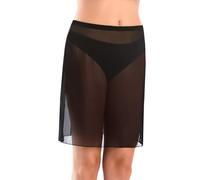 Teyli Women's Half Slip Sheer Mesh Underskirt Tamara Colour Black Size XL