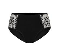 Teyli Women's Knickers Cotton Briefs High Waisted Full Comfort Breathable Stretchy Panties Floral Lace Anastasia Color Black Size 14