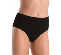 Teyli Women's Knickers High Waisted Briefs Bamboo Full Comfort Breathable Stretchy Panties Simi Color Black Size 20