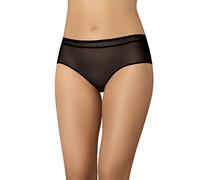 Teyli Women's Knickers Mesh Briefs Floral Lace Full Comfort Breathable Stretchy Panties Nano Color Black Size 16