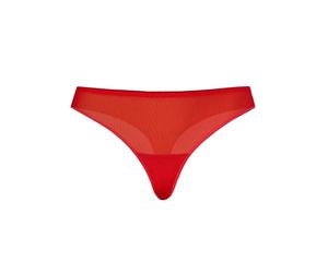 Teyli Women's Thongs Mesh Full Comfort Breathable StretchyUnderwear Nikola Color Red Size 8