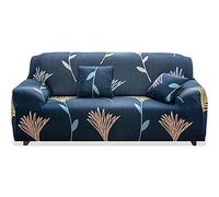 Teynewer 1-Piece Fit Stretch Sofa Cover, Sofa Slipcover Elastic Fabric Printed Pattern Chair Loveseat Couch Settee Sofa Covers Universal Fitted Furniture Cover Protector (2 Seater, #Wildflower)