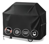 Teynewer BBQ Cover, Waterproof Barbecue Gas Grill Cover, Black
