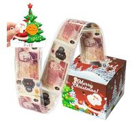 Teyomi Christmas Money Gift Boxes, Christmas Pull Surprise Gift Box with 40pcs Transparent Bags, Christmas Money Box Cash Gift Pull for Kids Girlfriend Presents (Red)