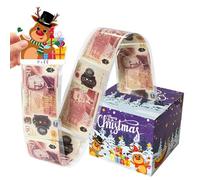 Teyomi Christmas Money Gift Boxes, Christmas Pull Surprise Gift Box with 40pcs Transparent Bags, Christmas Money Box Cash Gift Pull for Kids Girlfriend Presents (Purple)