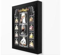 TEYRAH Golden Temple Harmandir Sahib And Ten Sikh Guru Photo Frame With Baba Deep Singh Ji18 X 23 CM Sikh Gift Wall Hanging Sikhism Painting Sikh Home Gift (10 Guru Golden Temple Black)