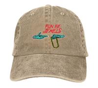 TeysHa Baseball Cap Snapback Sun Hat Baseball Caps Run The Jewels Outfits for Men Women Fashion Distressed Denim CapGift for Men Women