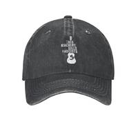 TeysHa Baseball Cap Snapback Sun Hat This Machine Kills Fascists Guitar Baseball Cap Artistic Bass Cool Distressed Denim Washed Hats Cap Running Golf Gift Headwear for Men Women