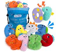 teytoy Texture Sensory Bean Bags Toys for Autism, 10 Fidget Sensory Number Toys with Storage Bag, Develop Fine Motor & Sensory Play for Baby Boys Girls Special Needs Developmental Toys