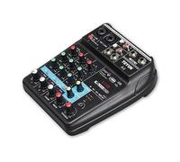 TEYUN 4 Channel Professional Portable Mixer Sound Mixing Console Computer Input 48v Power Number Live Broadcast A4 New (4-Channel)