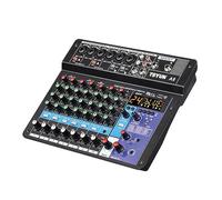 TEYUN 8 Channel Professional Portable Mixer Sound Mixing Console Computer Input 48v Power Number Live Broadcast A8 New (8-Channel)
